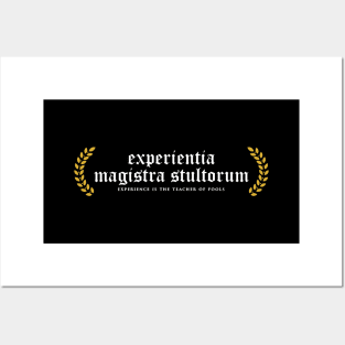 Experientia Magistra Stultorum - Experience Is The Teacher Of Fools Posters and Art